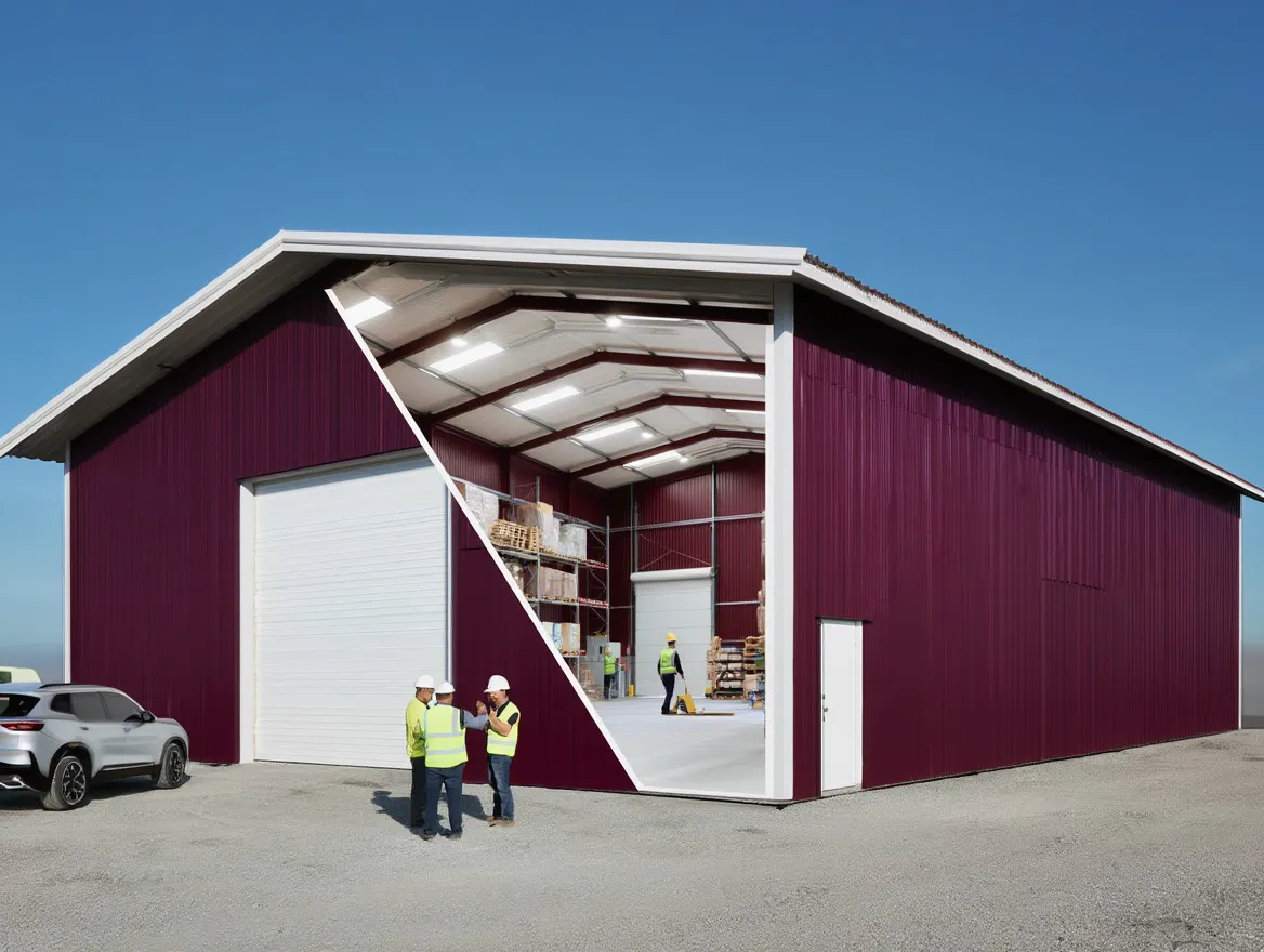 Строительство склада готовой продукции 12х20 м фото